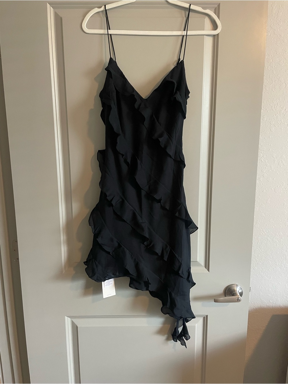 Abercrombie Black Ruffle Dress - Women's Cocktail Party Dress
